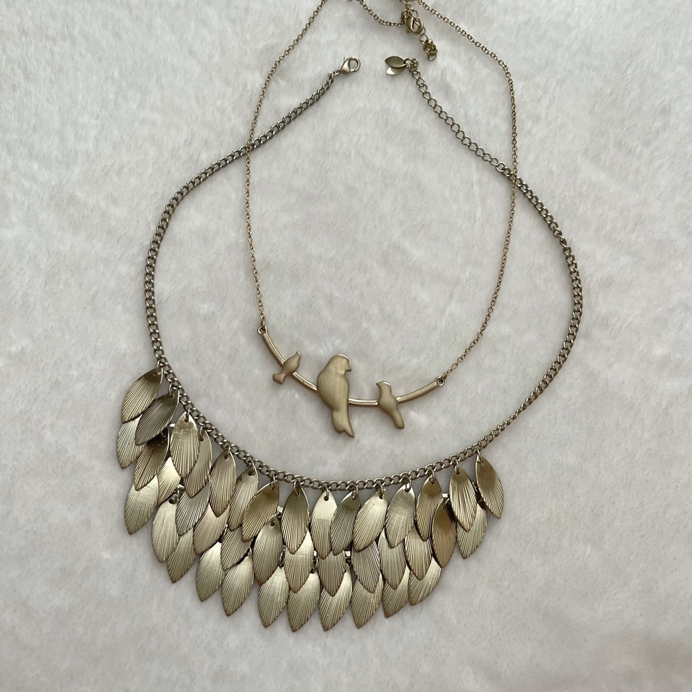2 Gold Necklaces for $10